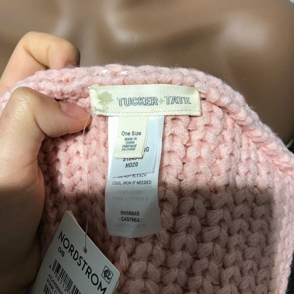 NEW Tucker + Tate women’s Pink cake metallic scarf - Picture 6 of 8